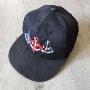 Vintage Power Rangers Hat Baseball Cap Snapback Black 1994 Youth Mighty Morphin
